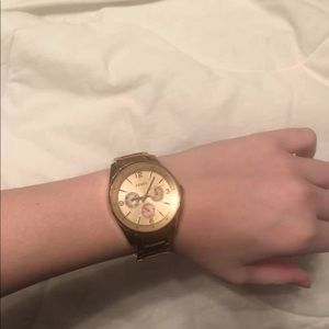 Rose Gold Fossil Watch